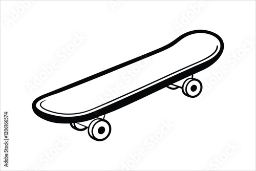 WeSkateboard icon silhouette vector, skateboard sport illustration, isolated design  