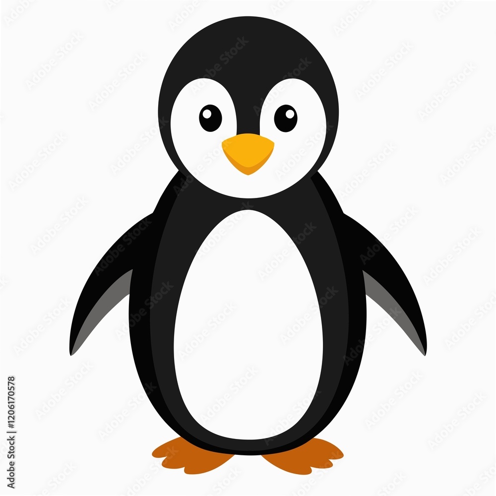 Obraz premium penguin on the snow illustrations and artwork