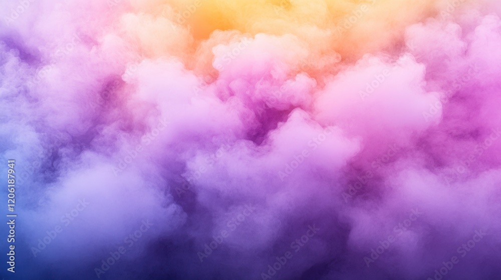 Colorful Abstract Clouds in Vibrant Shades of Purple and Pink Colorful Abstract Clouds in Vibrant Shades of Purple and Pink