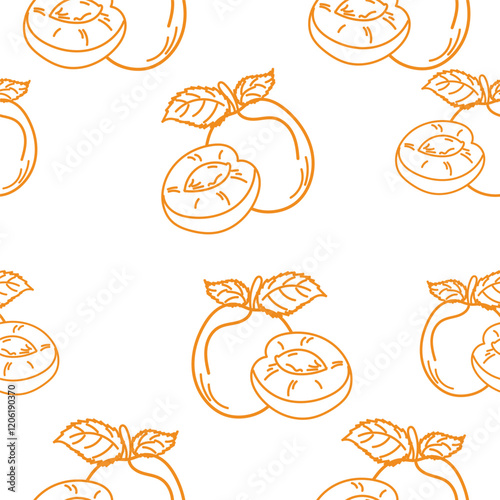 apricot pattern in a vector for different types of design
