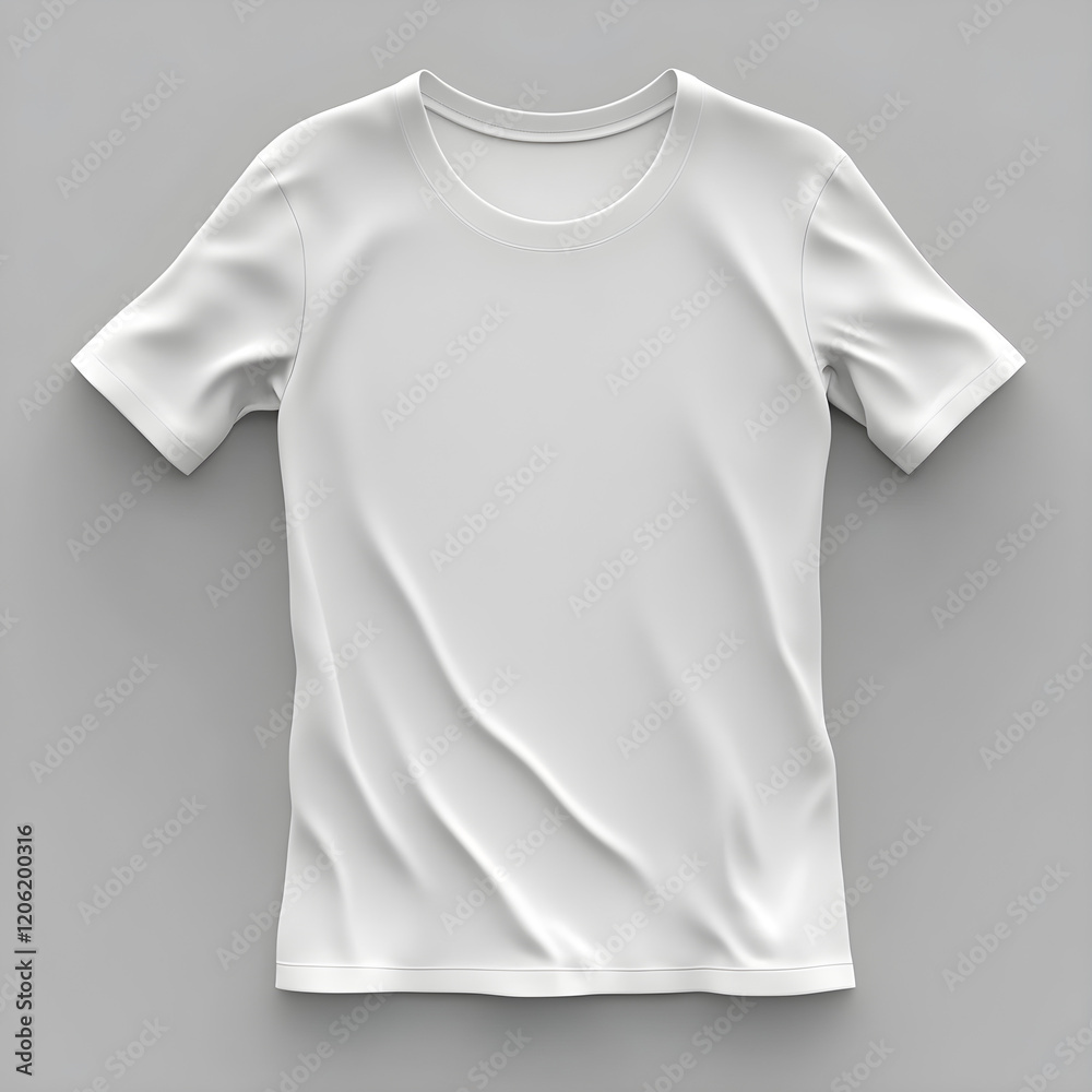 Premium Clothing Mockup of a White T-Shirt on Neutral Background Premium Clothing Mockup of a White T-Shirt on Neutral Background