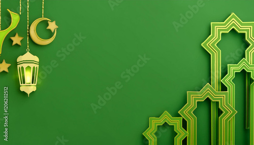 Happy ramadan kareem golden background design