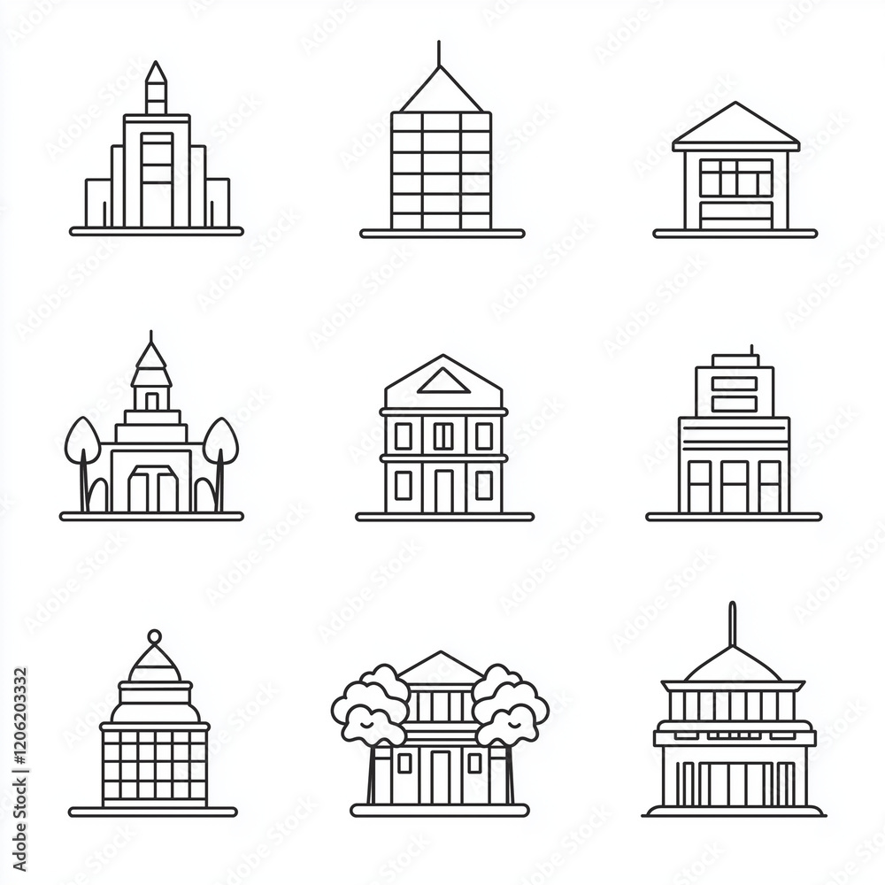 Fototapeta premium set of icons