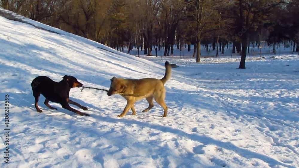 dog running in the snow dog running in the snow