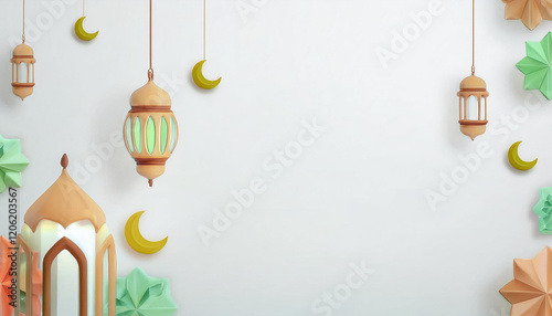 Happy ramadan kareem golden background design