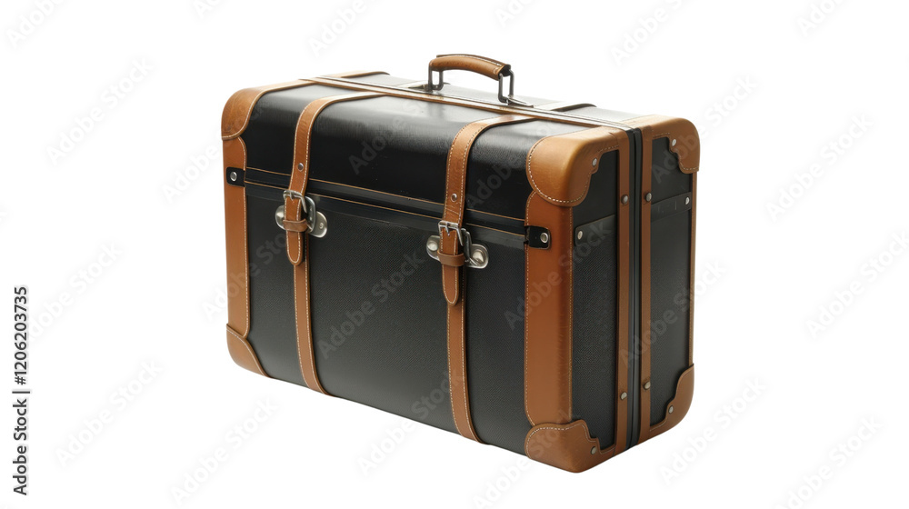 Modern suitcase on transparent background Modern suitcase on transparent background