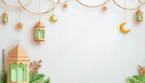 Happy ramadan kareem golden background design
