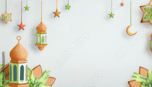 Happy ramadan kareem golden background design
