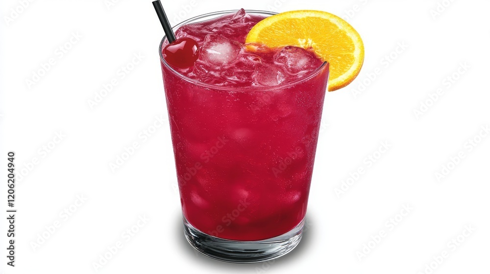 Party refreshment featuring an isolated zombie cocktail on a white background Party refreshment featuring an isolated zombie cocktail on a white background