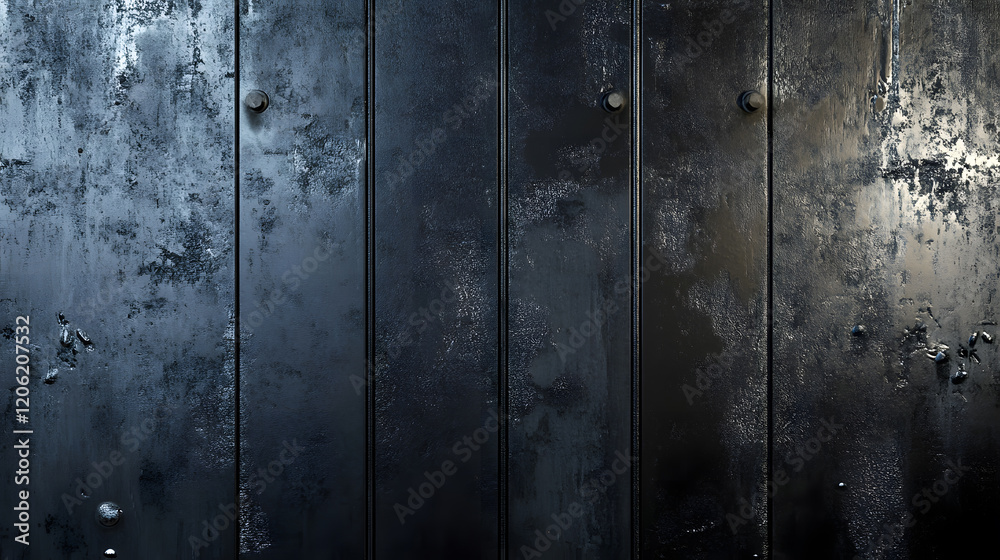 Industrial dark metal with vertical panels. Industrial dark metal with vertical panels.