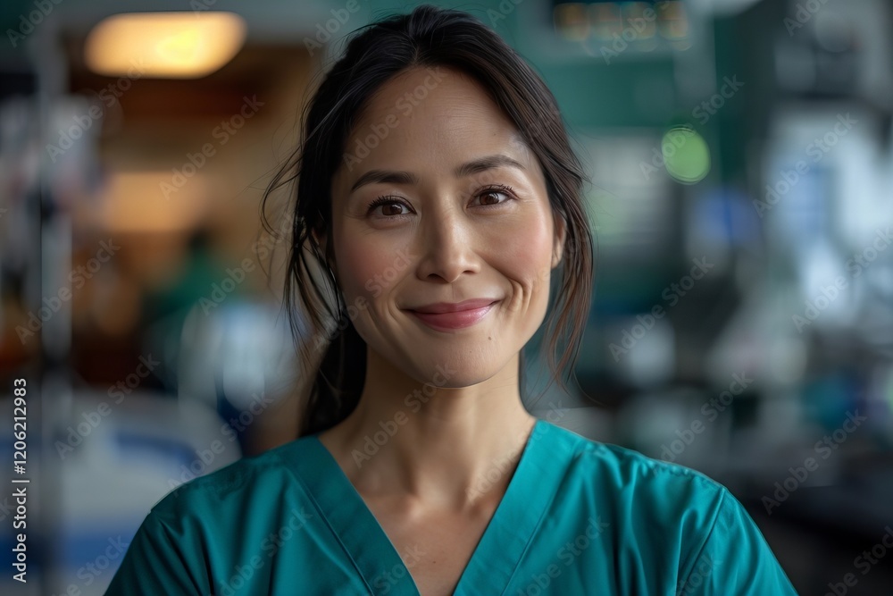 A Day in the Life of a Female Medical Assistant: Radiant Smile in a Hospital Environment