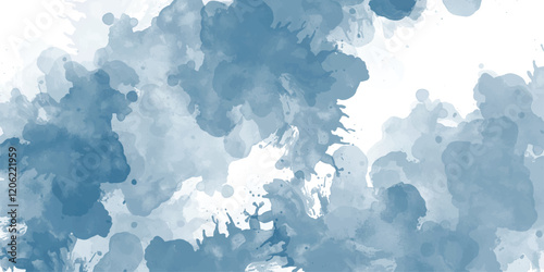 A vibrant and energetic display of colorful paint splashes against a stark white background Vibrant watercolor background showcasing a blend of warm and cool colors, perfect for creative projects,
