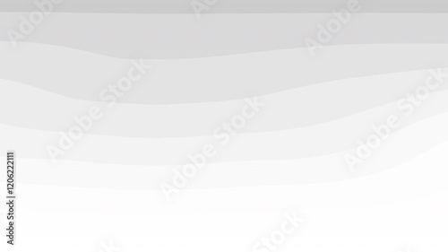 Minimalist looping white wave pattern background animation.