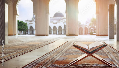 Happy ramadan kareem golden background design