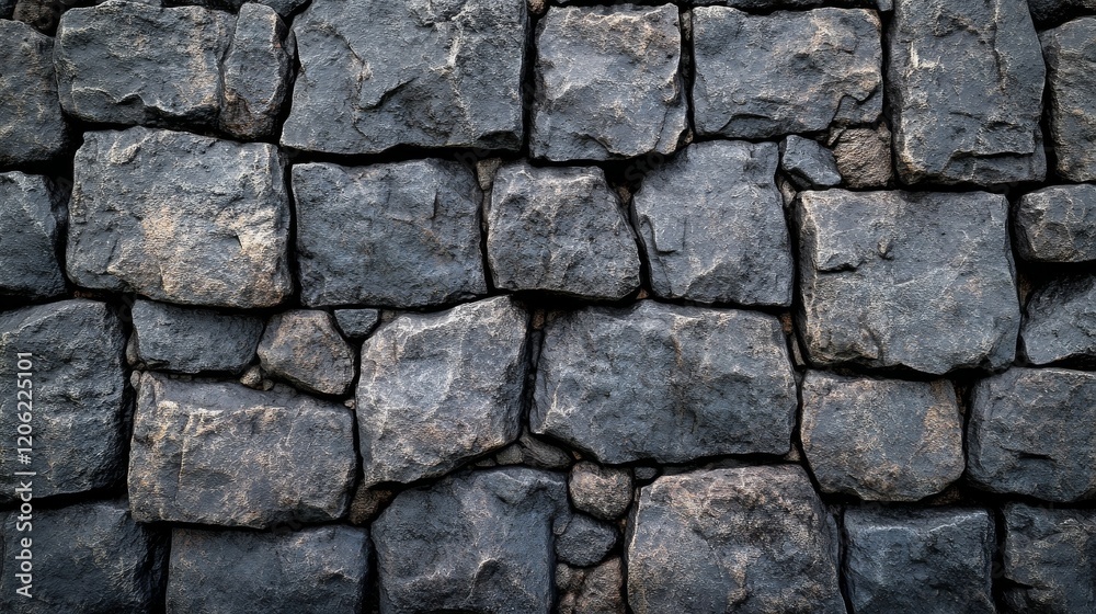A detailed view of gray stone blocks meticulously arranged, evoking strength, stability, and the artistry of ancient structure. Rugged yet artistically appealing. A detailed view of gray stone blocks meticulously arranged, evoking strength, stability, and the artistry of ancient structure. Rugged yet artistically appealing.