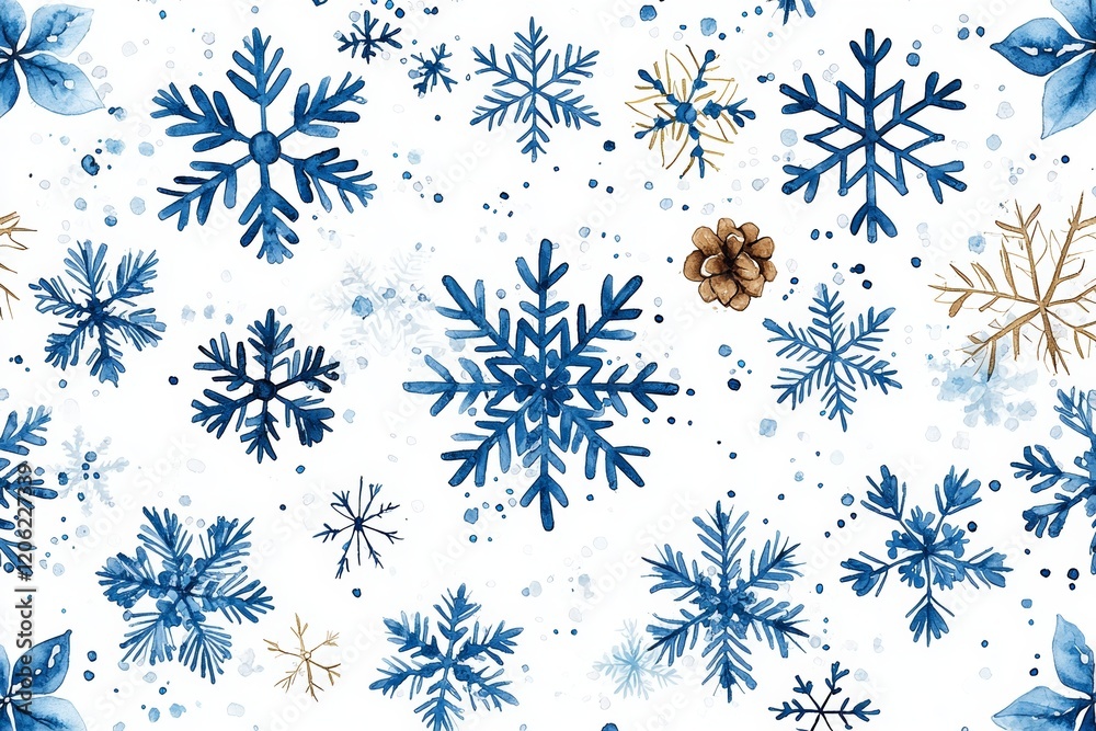 Beautiful blue snowflake pattern on a transparent background, perfect for winter-themed designs and holiday decorations Beautiful blue snowflake pattern on a transparent background, perfect for winter-themed designs and holiday decorations