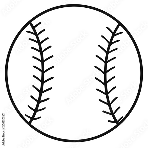 black and white baseball ball