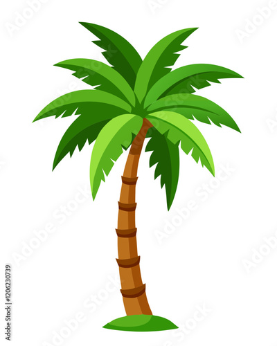 Cuban royal palm  tree vector 