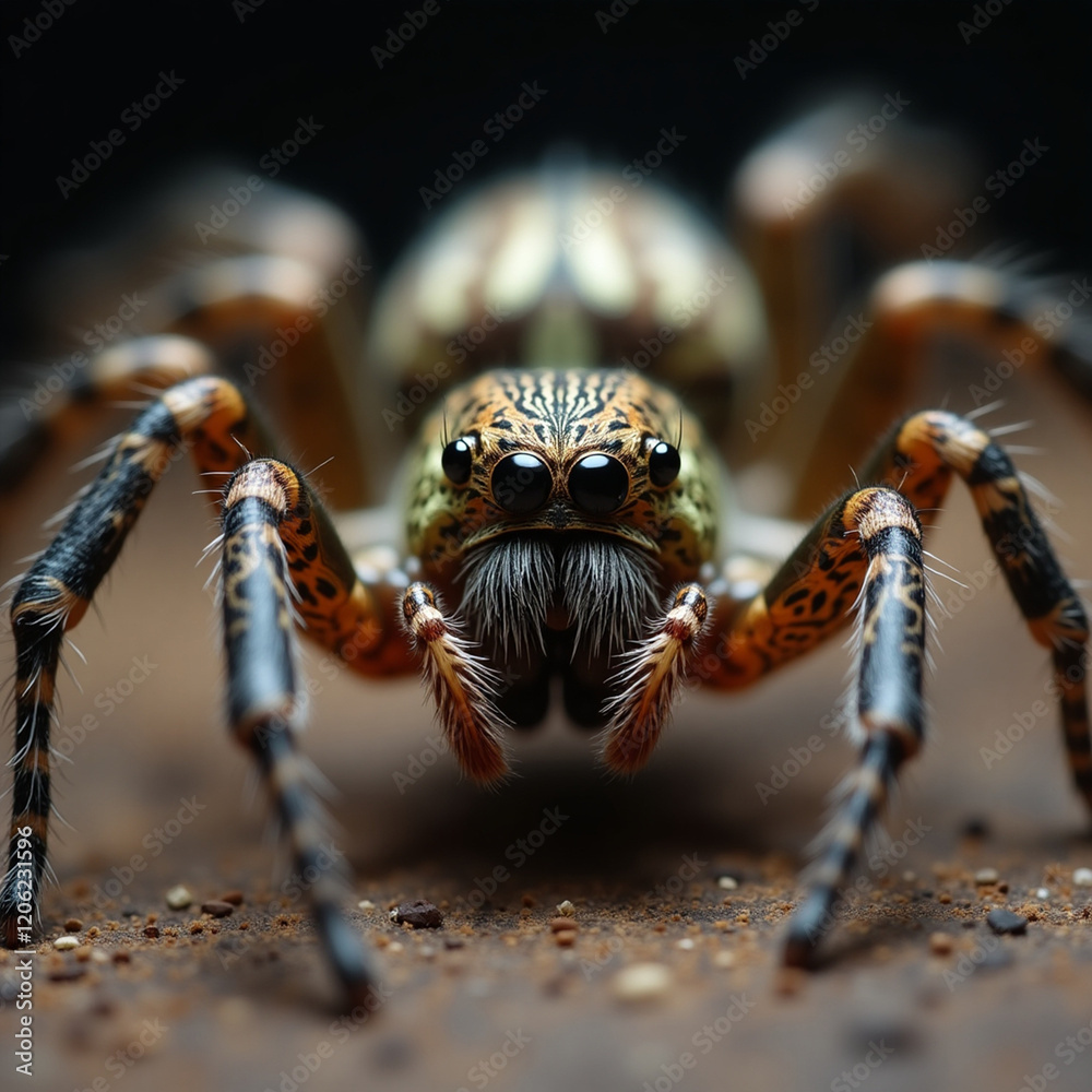 Fototapeta premium A rare and endangered species of a venomous spider