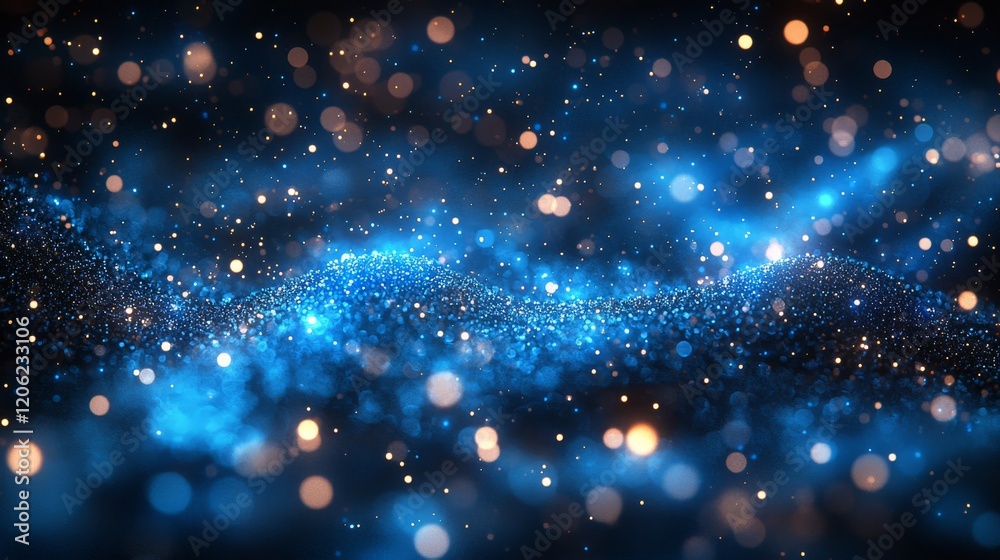 Blue Christmas Service Abstract with a bokeh background featuring blue and white light effects Blue Christmas Service Abstract with a bokeh background featuring blue and white light effects