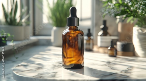Handmade skincare products displayed in a bright, cozy interior with natural ...