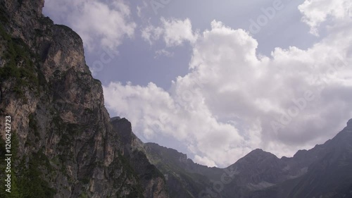 Clouds over Austrian Alps (Obernberg am Brenner in Gschnitz) photo