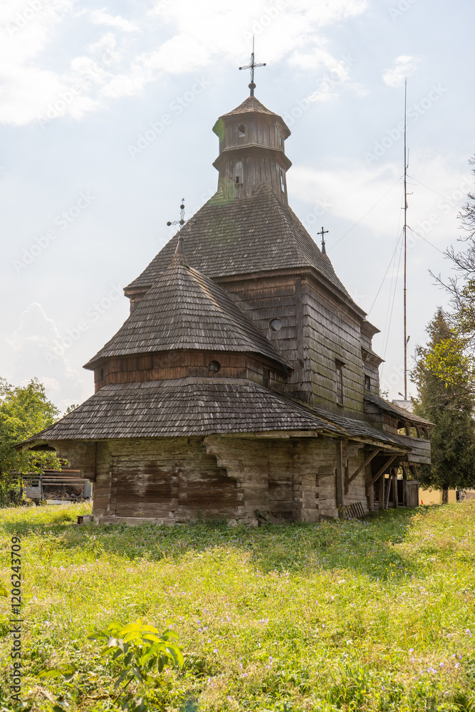 Wooden Church of the Exaltation of the Holy Cross, Drogobych Ukraine. Wooden Church of the Exaltation of the Holy Cross, Drogobych Ukraine.