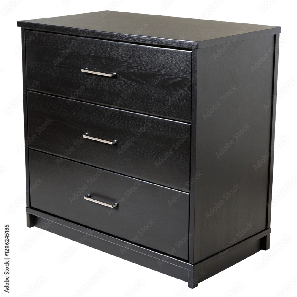 black chest drawer on transparent background black chest drawer on transparent background