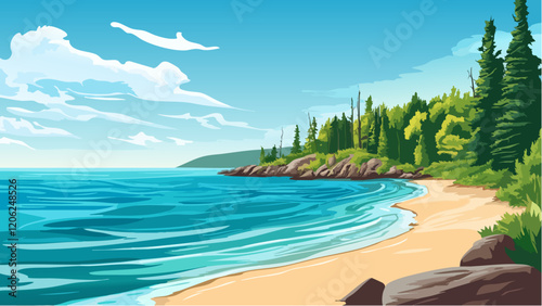 The Tranquil Shores of Lake Superior