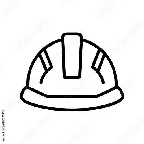 Hard Hat. Minimalistic Home Renovation Icons