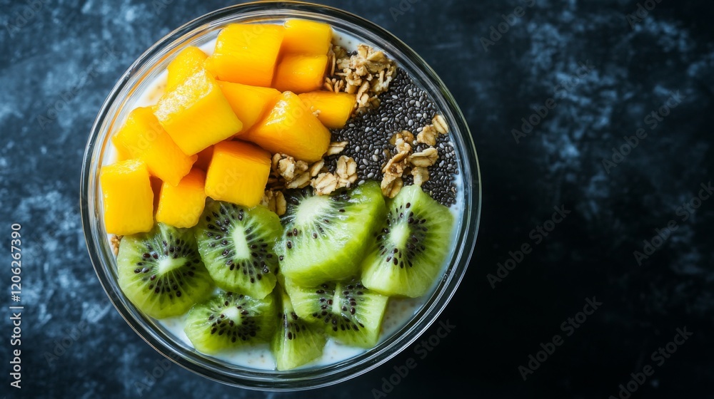 Vibrant Mango and Kiwi Yogurt Parfait - Healthy and Delicious Breakfast