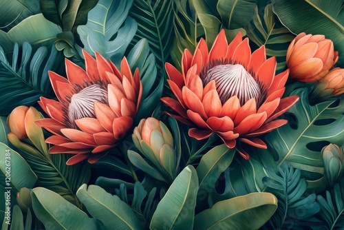 Colorful arrangement of native flowers and succulents showcasing natural beau...