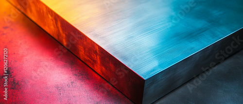 Vibrant anodized aluminum showcases a stunning texture and durable finish in bold colors photo