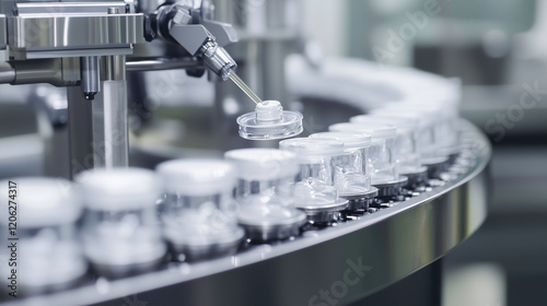 Pharma industry concept. Production of medicines and drugs
