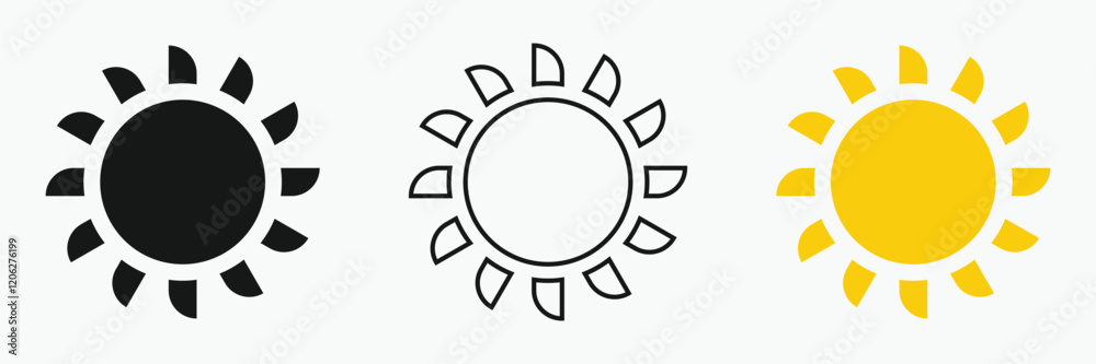 Sun icon set , including shining rays, sunset designs, solar energy, and star-inspired illustrations. Perfect for representing warmth, tanning, and bright energy. Sun icon set , including shining rays, sunset designs, solar energy, and star-inspired illustrations. Perfect for representing warmth, tanning, and bright energy.