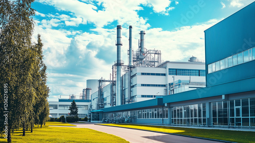 Industrial plant landscape 