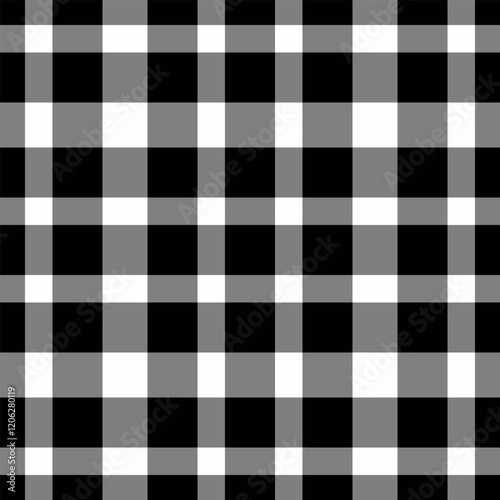 Stylish black, white, and gray checkered pattern.  Perfect for textile design, website backgrounds, or any project needing a modern, geometric texture.