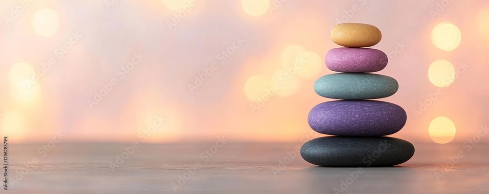 Energy healing therapy with soft light and a meditative ambiance Energy healing therapy with soft light and a meditative ambiance