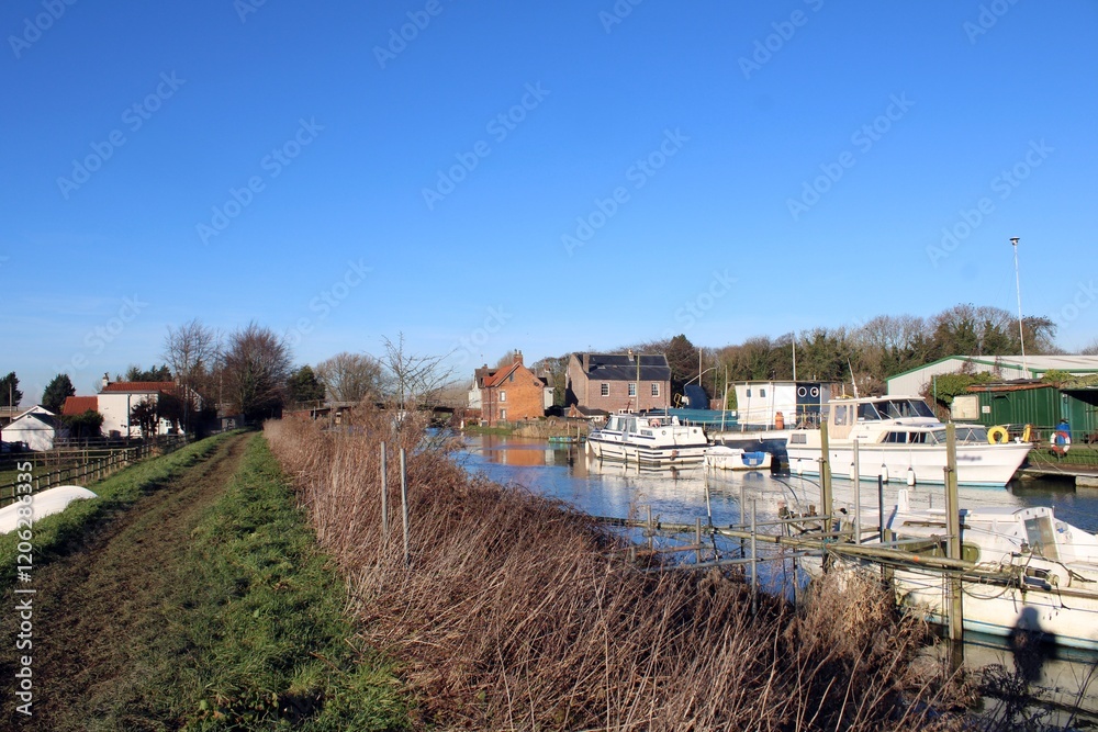 The River Hull at Tickton, East Riding of Yorkshire. The River Hull at Tickton, East Riding of Yorkshire.