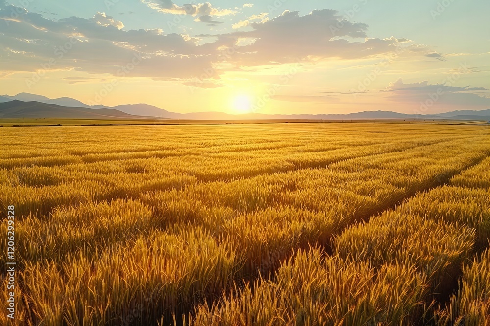 Obraz premium Enhancing Agriculture Industry through Farming Technology and Digital Crop Monitoring