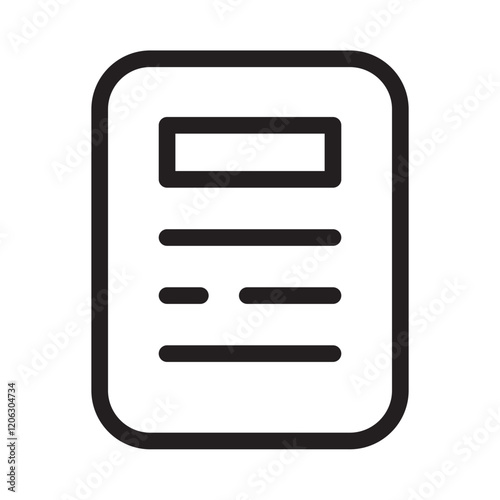 Wallpaper Mural Document icon, DOC, document, info, document info, outline icons, minimalist vector illustration, editable vector, simple concept, Isolated on white background Torontodigital.ca