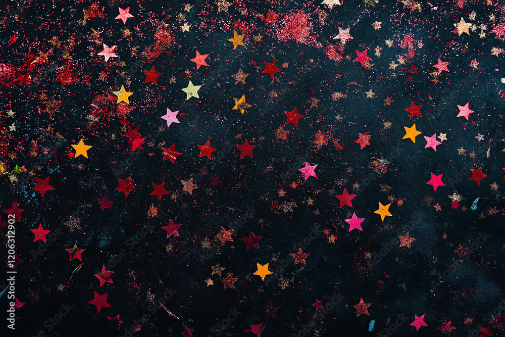 red and yellow stars on black red and yellow stars on black
