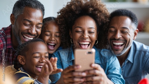 this topic is so funny! Family laughing during video call