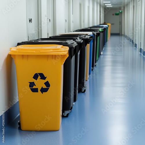 Hospital advertising its sustainable waste management policies