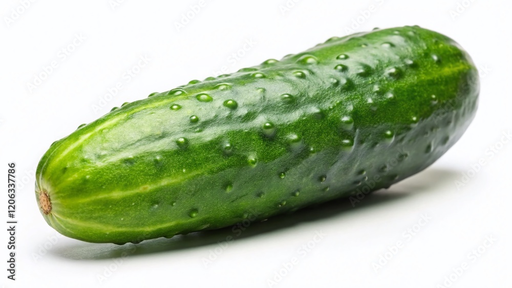 Perfect Cucumber: Crisp Side View, HD Stock Photo - Food Photography