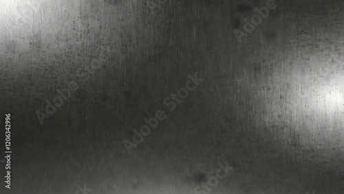 A dark gray metal background with subtle streaks of light. The texture shows an aged, brushed surface with some brighter areas.