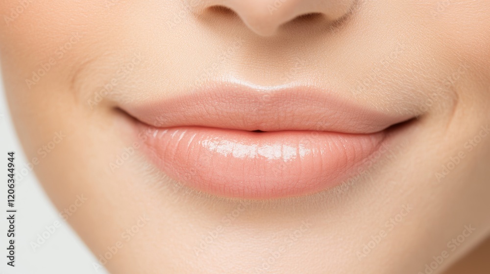 Close-Up of Glossy Lips with Radiant and Smooth Skin Texture 10 Close-Up of Glossy Lips with Radiant and Smooth Skin Texture 10