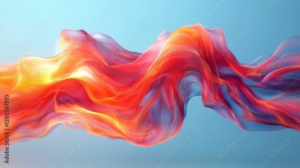Abstract Flowing Ribbons in Vibrant Colors Abstract Flowing Ribbons in Vibrant Colors