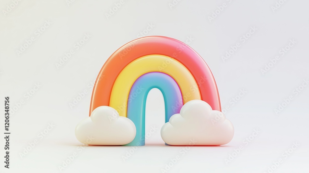 Obraz premium rainbow isolated on white