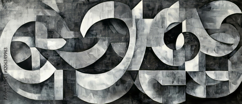 Exploration of interlocking shapes with ambiguous figures and figure-ground reversals